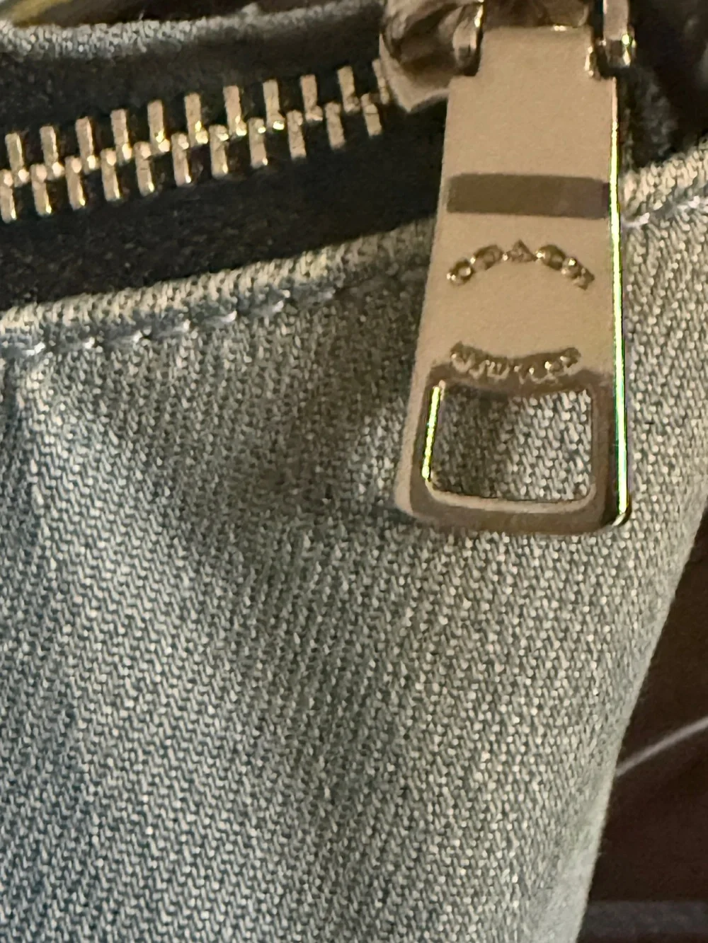 Coach Hobo Denim and Leather Crossbody Bag 91528 - Picture 7 of 12